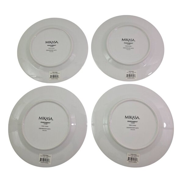 Mikasa PARCHMENT L3438 Fine China 8 ¼” Salad Luncheon Plates – Set of 4 - Picture 8 of 16